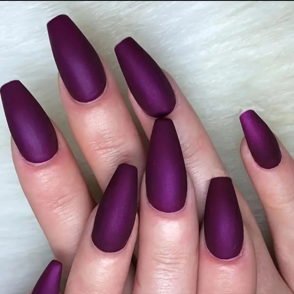 24 Pieces Fake Press On Nails Matte
